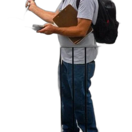 staff, jacket, hat, weapon transparent PNG cut-out