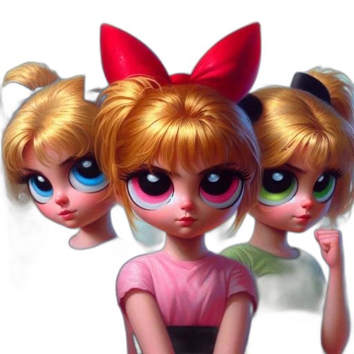 face, cartoon, 3d render, concept art transparent PNG cut-out