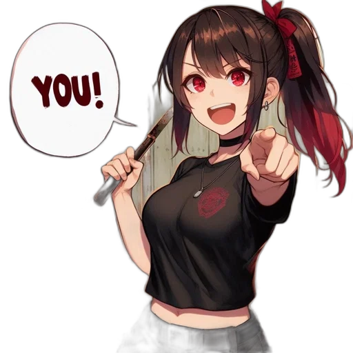 staff, weapon, dress, hair transparent PNG cut-out