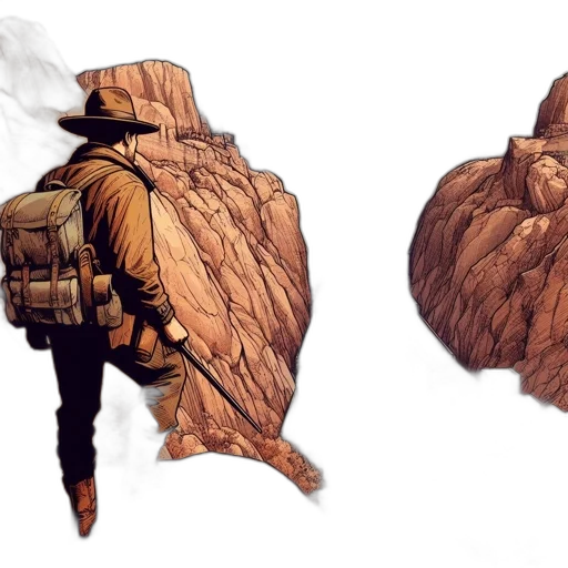 jacket, mask, hat, weapon transparent PNG cut-out