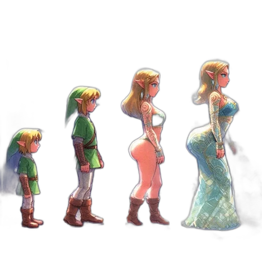 dress, crown, concept art, pixel art transparent PNG cut-out