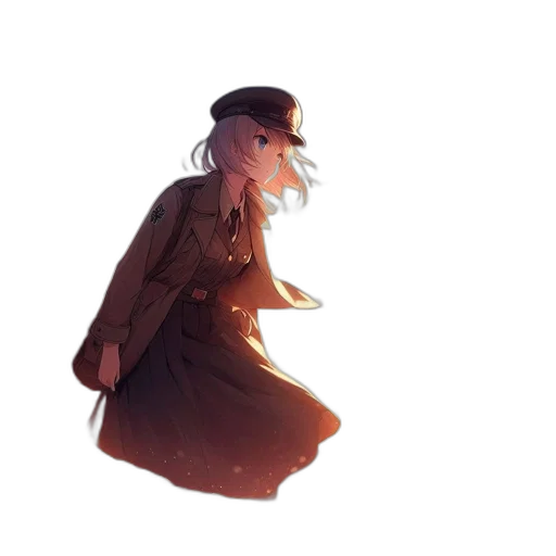 hat, jacket, staff, umbrella transparent PNG cut-out