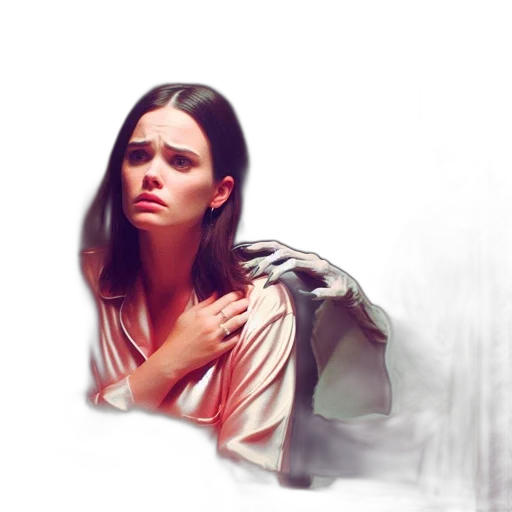 jacket, dress, face, photorealistic transparent PNG cut-out
