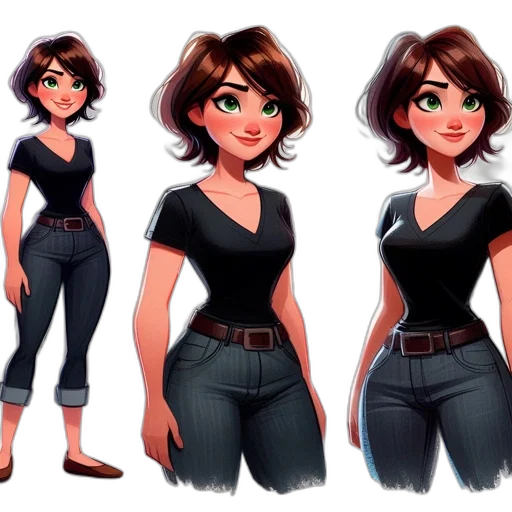 dress, concept art, comic book art, cartoon transparent PNG cut-out