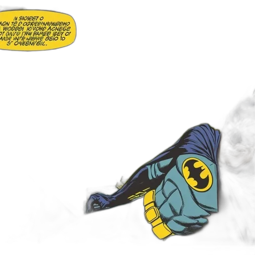 comic book art, concept art, batman, lounges transparent PNG cut-out