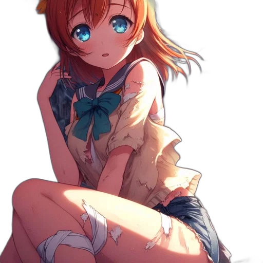 dress, face, staff, weapon transparent PNG cut-out