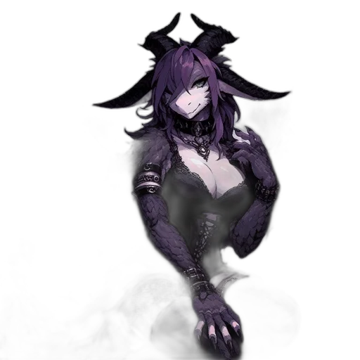 dragon, creature, mask, staff transparent PNG cut-out