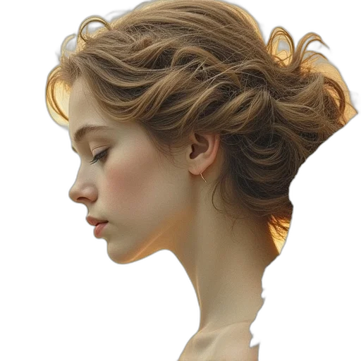 crown, face, hair, jewelry transparent PNG cut-out