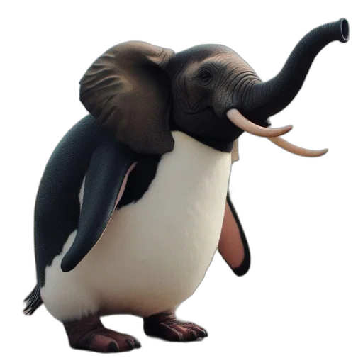 animal, creature, staff, 3d render transparent PNG cut-out