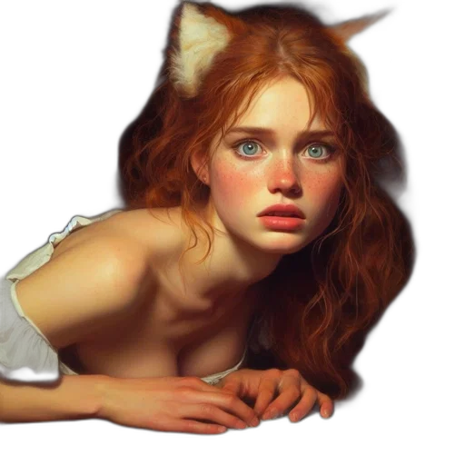 face, animal, creature, fantasy art transparent PNG cut-out