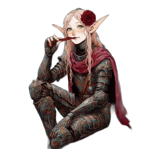 dragon, staff, creature, fantasy art transparent PNG cut-out