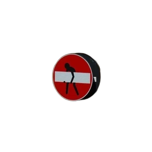 3d render, red, white, sign transparent PNG cut-out