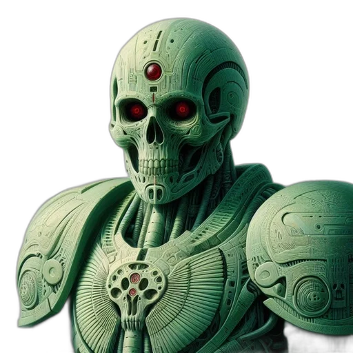 robot, mask, face, 3d render transparent PNG cut-out