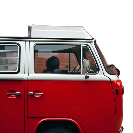 car, red, van, window transparent PNG cut-out