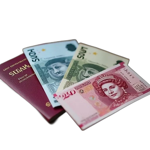 3d render, british, passport, three transparent PNG cut-out
