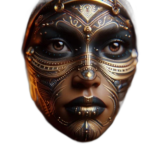 mask, face, jewelry, crown transparent PNG cut-out