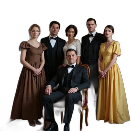 staff, dress, oil painting, concept art transparent PNG cut-out