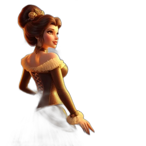 dress, staff, crown, concept art transparent PNG cut-out