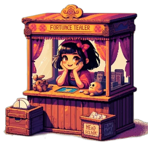 staff, furniture, jewelry, pixel art transparent PNG cut-out