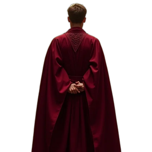 dress, jacket, staff, crown transparent PNG cut-out