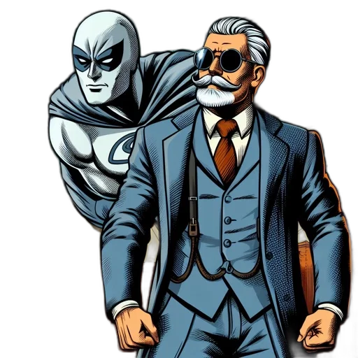 jacket, comic book art, concept art, cartoon transparent PNG cut-out