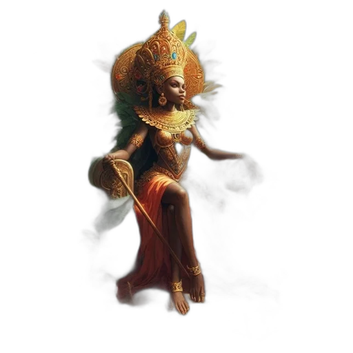 staff, mask, crown, jewelry transparent PNG cut-out
