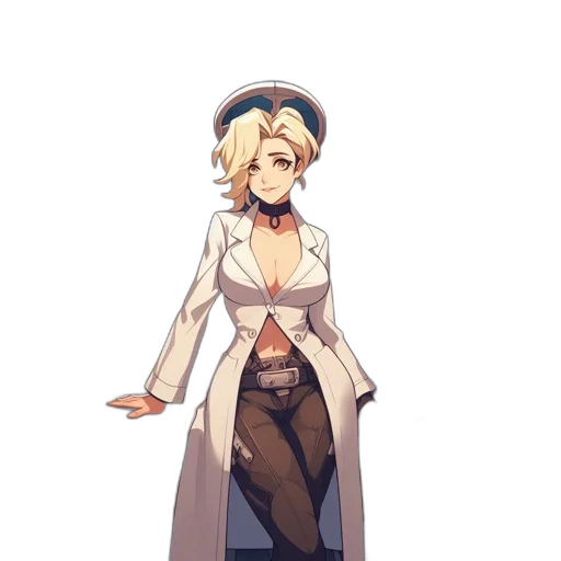 staff, hat, dress, jacket transparent PNG cut-out