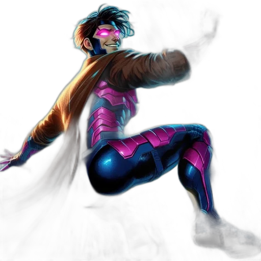 comic book art, concept art, fantasy art, cyberpunk transparent PNG cut-out