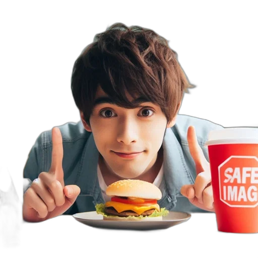 food, photorealistic, anime, individual transparent PNG cut-out