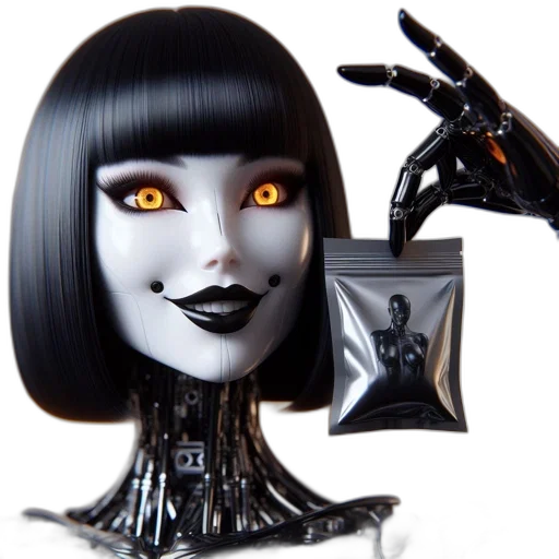 robot, jewelry, mask, concept art transparent PNG cut-out
