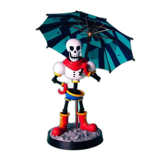 umbrella, robot, jacket, pixel art transparent PNG cut-out