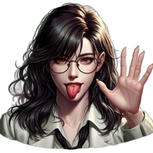 staff, face, pixel art, comic book art transparent PNG cut-out