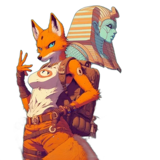 robot, concept art, fantasy art, comic book art transparent PNG cut-out