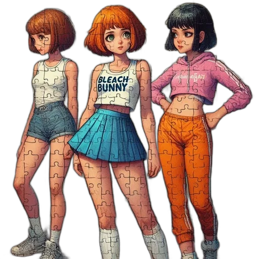 dress, robot, jacket, hair transparent PNG cut-out