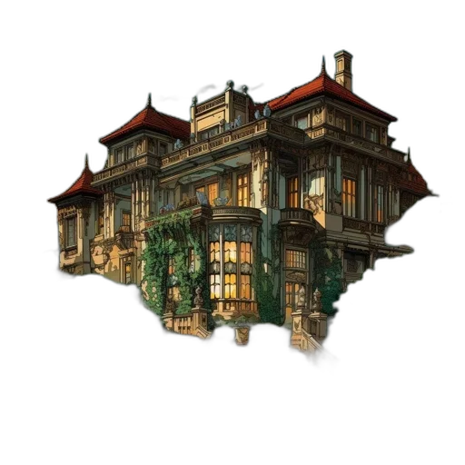 building, furniture, concept art, pixel art transparent PNG cut-out