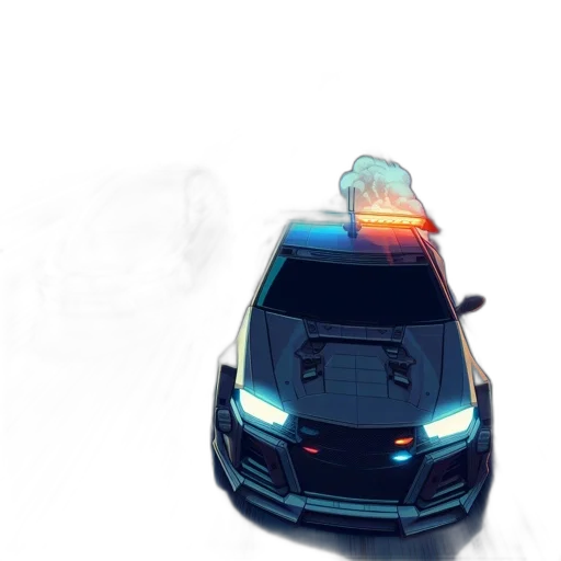 car, robot, weapon, staff transparent PNG cut-out