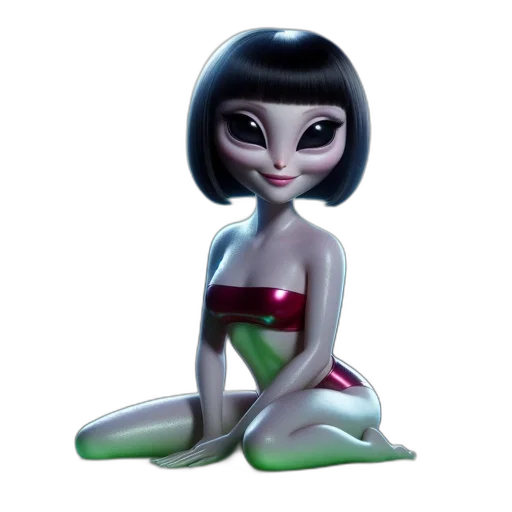robot, jewelry, dress, creature transparent PNG cut-out