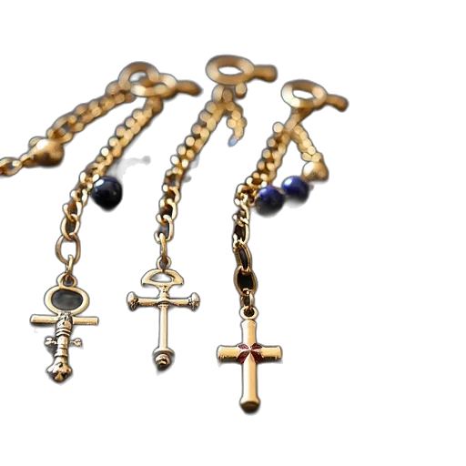 jewelry, crown, keychain, charms transparent PNG cut-out