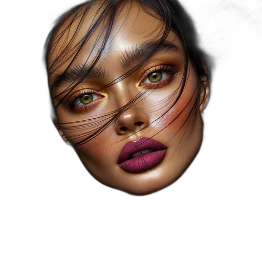 face, jewelry, mask, hair transparent PNG cut-out