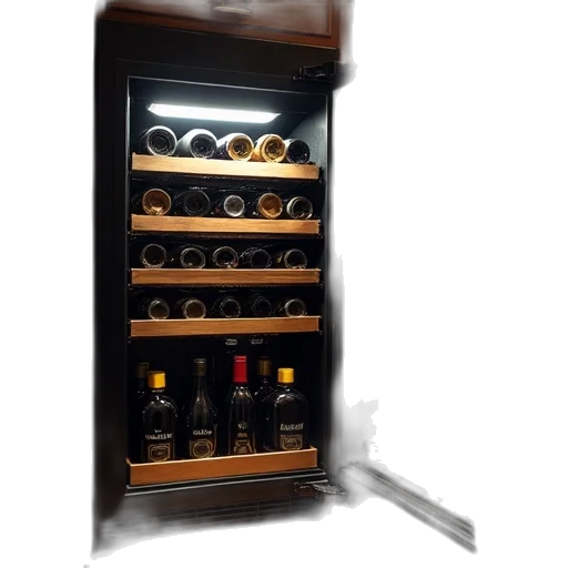 bottle, furniture, 3d render, back transparent PNG cut-out