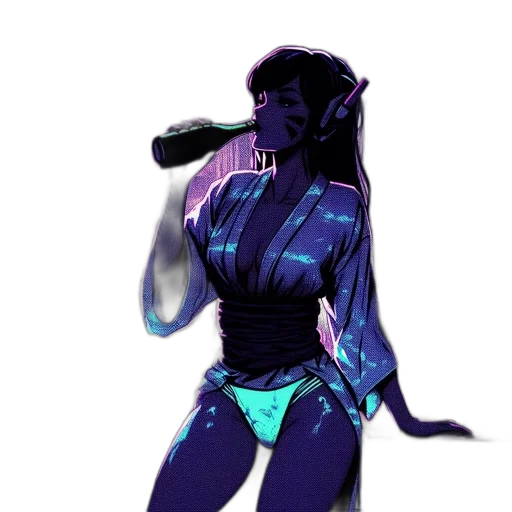 dress, staff, mask, creature transparent PNG cut-out