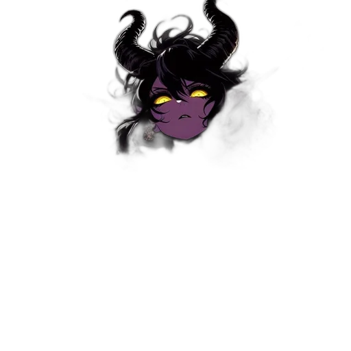 hair, dragon, mask, creature transparent PNG cut-out
