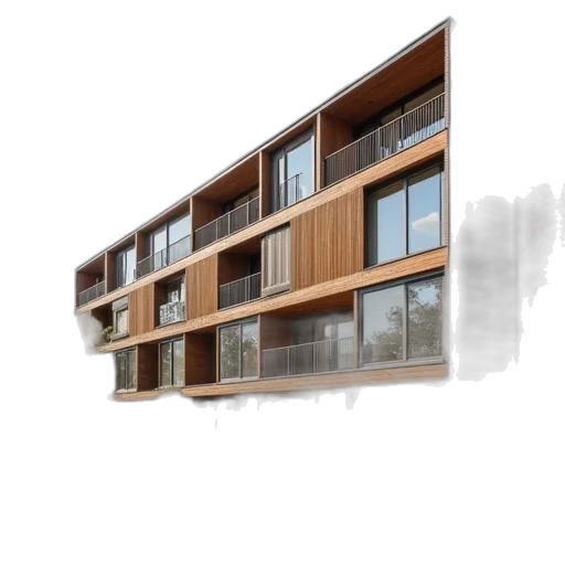 building, 3d render, photorealistic, concept art transparent PNG cut-out