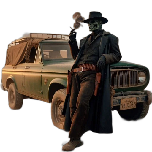 car, mask, weapon, robot transparent PNG cut-out