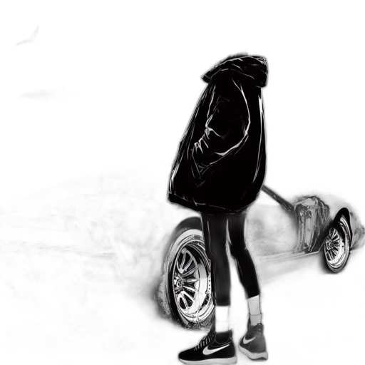 jacket, car, shoes, robot transparent PNG cut-out