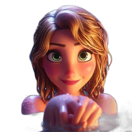 face, dress, crown, concept art transparent PNG cut-out