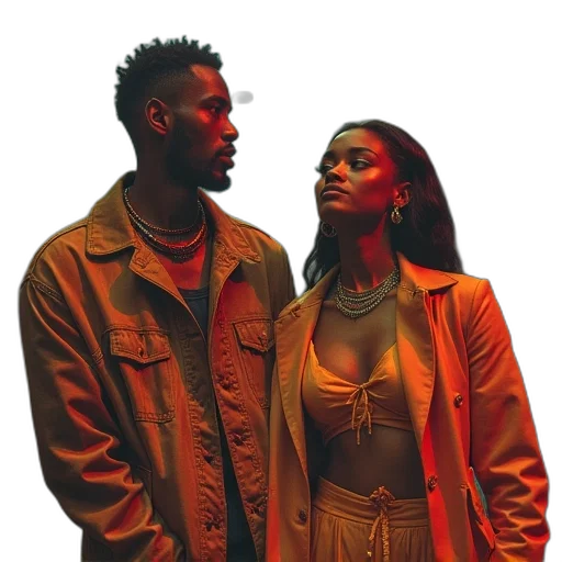 jacket, neon lights, fire, lunatics transparent PNG cut-out