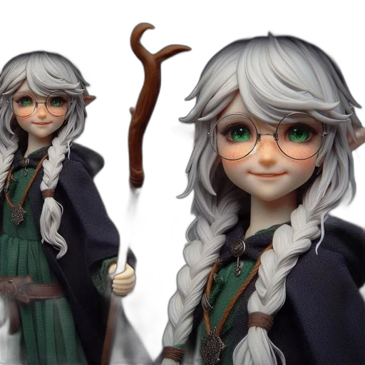staff, fantasy art, concept art, 3d render transparent PNG cut-out