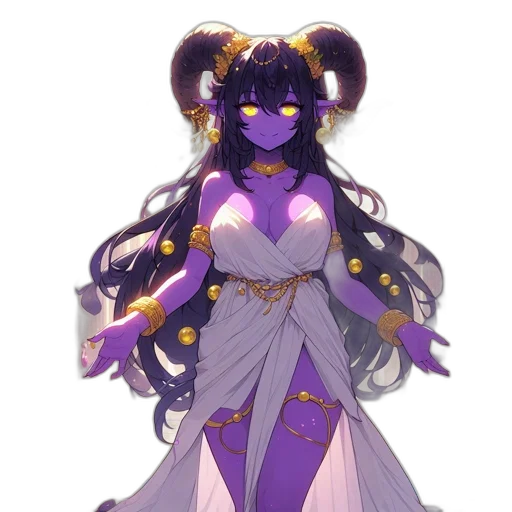 dress, staff, crown, concept art transparent PNG cut-out