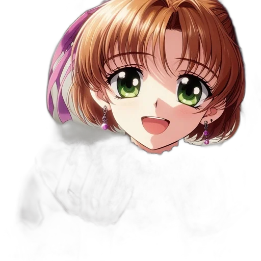 face, hair, staff, creature transparent PNG cut-out